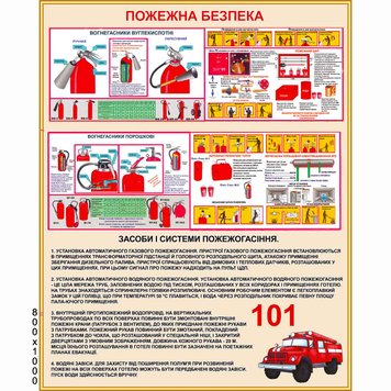 Пожарный стенд для заведения 0020 фото